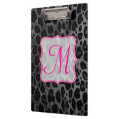 Cheetah Spot Animal Monogram Initial Clip Board Klemmbrett (Links)