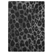 Cheetah Spot Animal Monogram Initial Clip Board Klemmbrett (Rückseite)