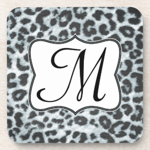 Cheetah Spot Animal Print Monogram Drink Untersetz Untersetzer