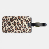Cheetah Spot Animal Print Monogram Lugtag Gepäckanhänger (Rückseite horizontal)