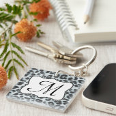 Cheetah Spot Animal Print Wild Cat Safar Schlüssel Schlüsselanhänger (Vorderseite rechts)