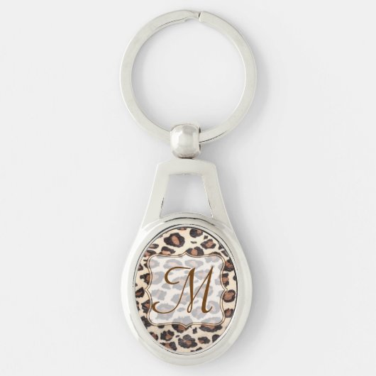 Cheetah Spot Animal Print Wild Digital Key Chain Schlüsselanhänger (Vorderseite)