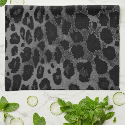 Cheetah Spot Animal Print Wild Kitchen Geschirr Ha Geschirrtuch (Gefaltet)