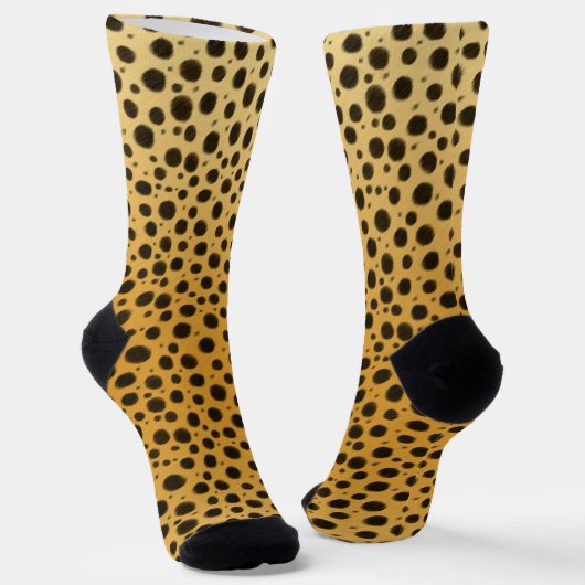 Cheetah Spots Exotic Animal Print Socken (Gewinkelt)