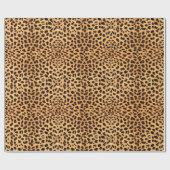 Cheetah Spots Muster Gold Black ID1155 Geschenkpapier (Flach)