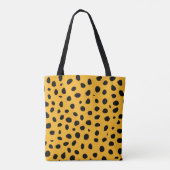 Cheetah Spots Orange Black Tasche (Rückseite)