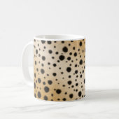 Cheetah Spots realistische Tierfütterung Kaffeetasse (Vorderseite Links)