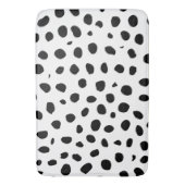 Cheetah Spots Schwarz-weiß Badematte (Vorderseite Vertikal)