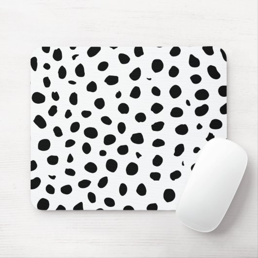 Cheetah Spots Schwarz-weiß Mousepad (Mit Mouse)
