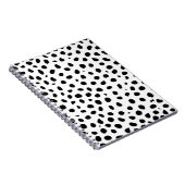 Cheetah Spots Schwarz-weiß Notizblock (Rechte Seite)