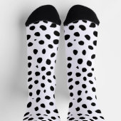 Cheetah Spots Schwarz-weiß Socken (Oben)
