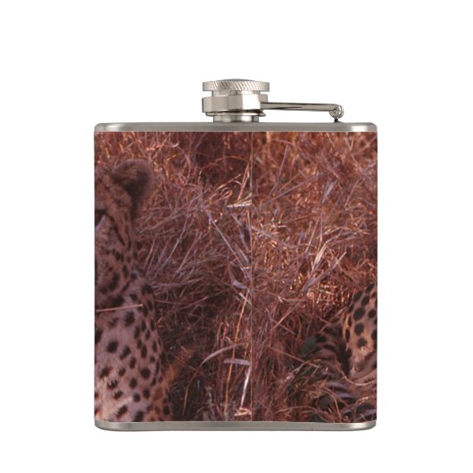 Cheetah Stare Flachmann (Rückseite)