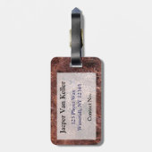 Cheetah Stare Gepäckanhänger (Rückseite vertikal)