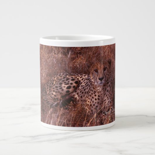Cheetah Stare Jumbo-Tasse (Vorderseite)
