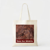 Cheetah Stare Rette unsere Wildlife Tote Tasche (Vorne)