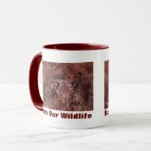 Cheetah Stare Rette Unsere Wildnis Tasse (Vorderseite Links)