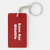 Cheetah Stare Schlüsselanhänger (Rückseite)