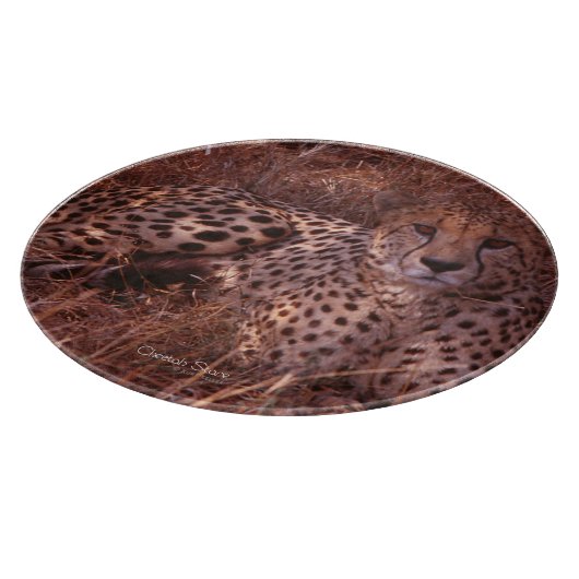 Cheetah Stare Schneidebrett (Ecke)