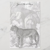 Cheetah-Stationierung Briefpapier (Vorderseite)