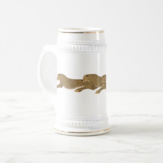 Cheetah Stein Bierglas (Vorderseite Links)