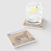 Cheetah Steinuntersetzer (Seitenansicht)