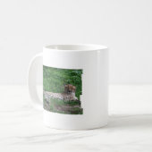 Cheetah-stillstehende Kaffee-Tasse Kaffeetasse (Vorderseite Links)