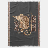 Cheetah Styled Christmas Throw Blanket Decke (Vorderseite Vertikal)
