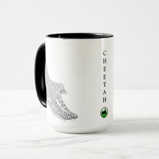Cheetah-Tasse - Afrika-Reihe Tasse (Vorderseite Links)