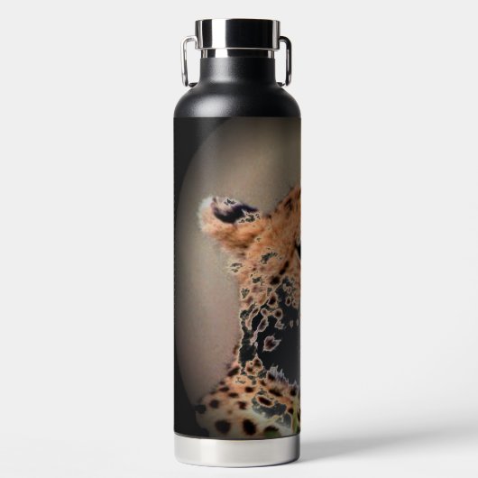 Cheetah Tear Marks Insulated Water Flasche (Vorderseite)