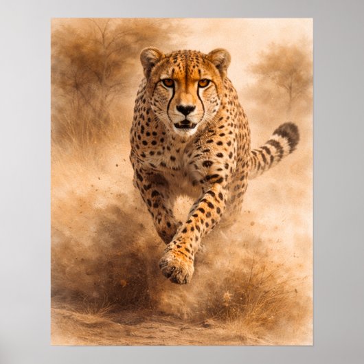 Cheetah — Unapologetic Speed Poster (Vorne)