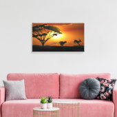 Cheetah und Gazelle Leinwanddruck (Insitu (Wohnzimmer))