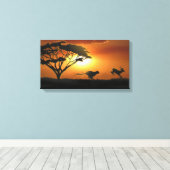 Cheetah und Gazelle Leinwanddruck (Insitu (Holzboden))