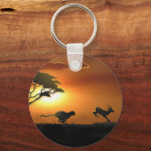 Cheetah und Gazelle Schlüsselanhänger (Vorderseite)