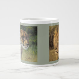 Cheetah und Lion 20oz Jumbo-Tasse