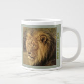 Cheetah und Lion 20oz Jumbo-Tasse (Rechts)