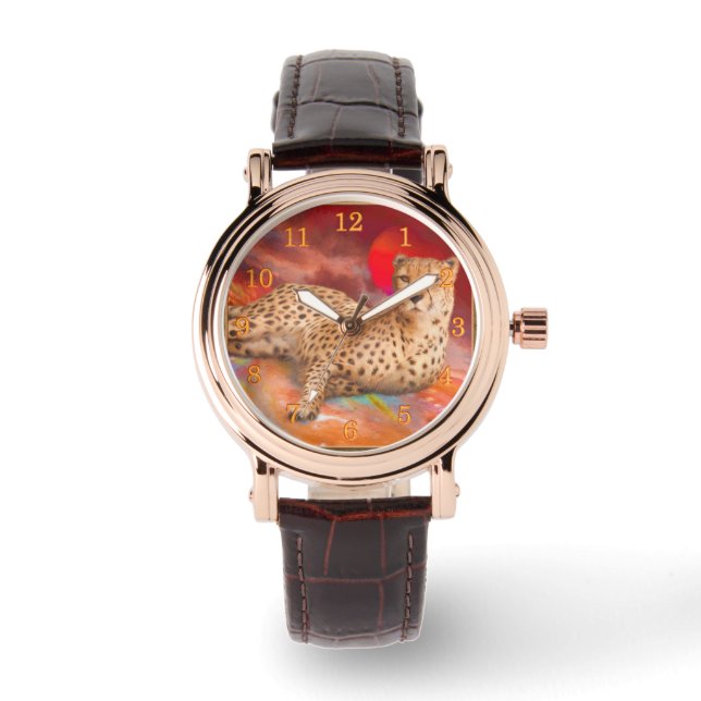 CHEETAH VANISHING POINT ARMBANDUHR (Vorderseite)