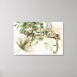 Cheetah Verstecken im Dschungel Leinwanddruck