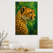 Cheetah Wall Decor Nature Lovers Poster (Küche)