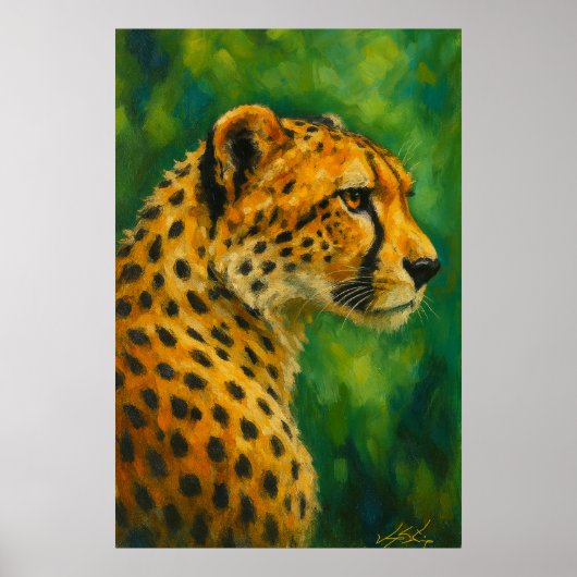 Cheetah Wall Decor Nature Lovers Poster (Vorne)