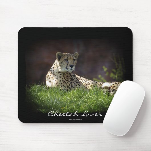 Cheetah Wild Cat Animal-Lover Mousepad (Mit Mouse)