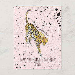 Cheetah Wild über Sie Unterricht Valentine Postkarte