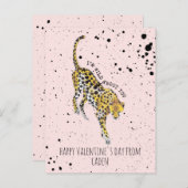 Cheetah Wild über Sie Unterricht Valentine Postkarte (Vorne/Hinten)