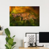 Cheetah World Art Poster/Print Poster (Heimbüro)