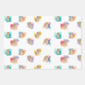 Cheetah Wrapping Paper Geschenkpapier Set (Vorderseite 3)