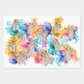 Cheetah Wrapping Paper Geschenkpapier Set (Vorderseite 3)