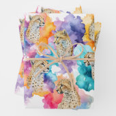 Cheetah Wrapping Paper Geschenkpapier Set (Beispiel)