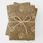 Cheetah Wrapping Paper Sheets Geschenkpapier Set (Beispiel)