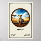 Cheetah Zoology Series Poster (Vorne)