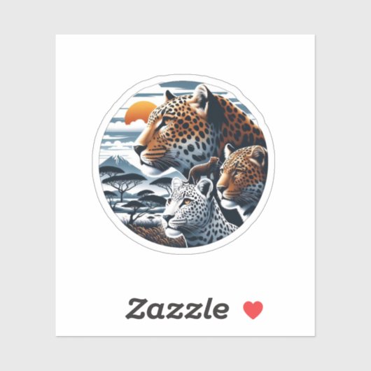 Cheetahs Aufkleber (Blatt)