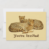 Cheetahs Einladung (Vorderseite)